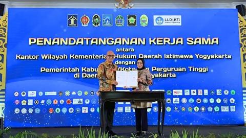 Politeknik Agraria STPN Dukung Penguatan Pelindungan Kekayaan Intelektual melalui PKS dengan Kanwil Kementerian Hukum DIY