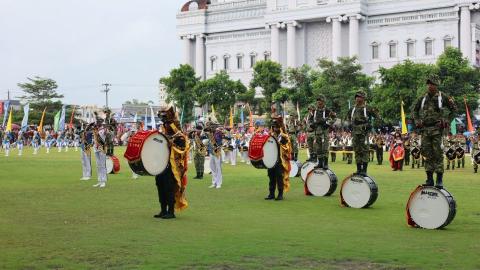Gema Taruna Bhumi Politeknik Agraria STPN Tampil Memukau di Hari Jadi Sleman ke-110
