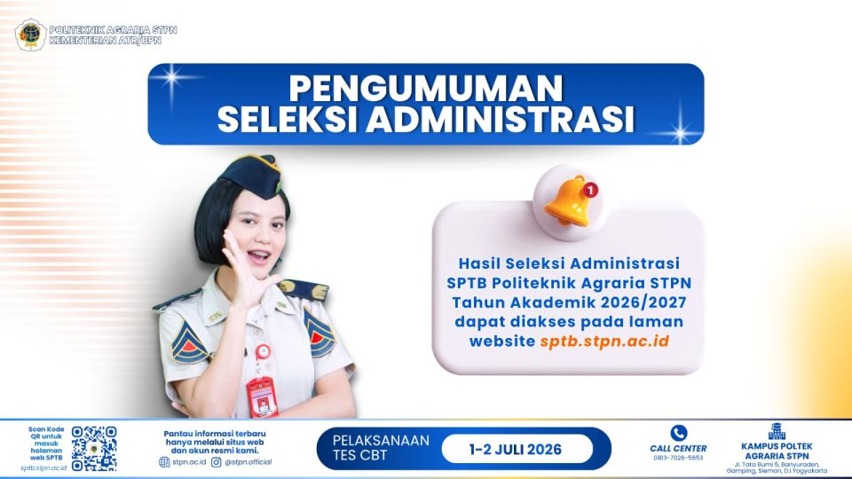PENGUMUMAN HASIL SELEKSI ADMINISTRASI - JALUR UMUM