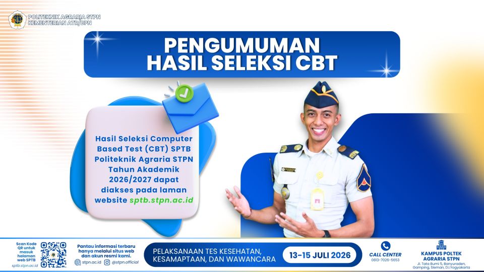 PENGUMUMAN HASIL SELEKSI COMPUTER BASED TEST (CBT) - JALUR UMUM