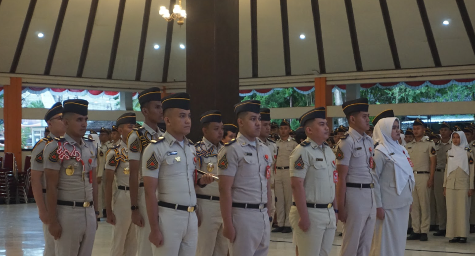 Upacara Serah Terima Jabatan Organisasi Ketarunaan Sekolah Tinggi Pertanahan Nasional