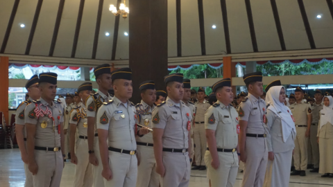 Upacara Serah Terima Jabatan Organisasi Ketarunaan Sekolah Tinggi Pertanahan Nasional