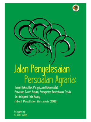 Jalan Penyelesaian Persoalan Agraria