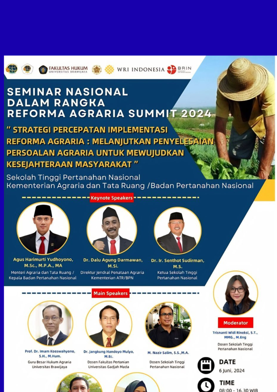 Seminar Nasional Reforma Agraria Sekolah Tinggi Pertanahan Nasional Tahun 2024