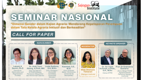 Seminar Nasional  – “Dimensi Gender dalam Kajian Agraria: Mendorong Kepeloporan Perempuan dalam Tata Kelola Agraria Inklusif dan Berkeadilan” 