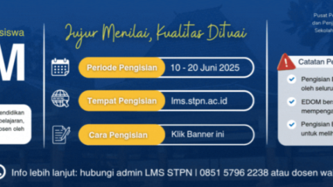 Evaluasi Dosen oleh Mahasiswa (EDOM) Semester Genap TA 2024/2025